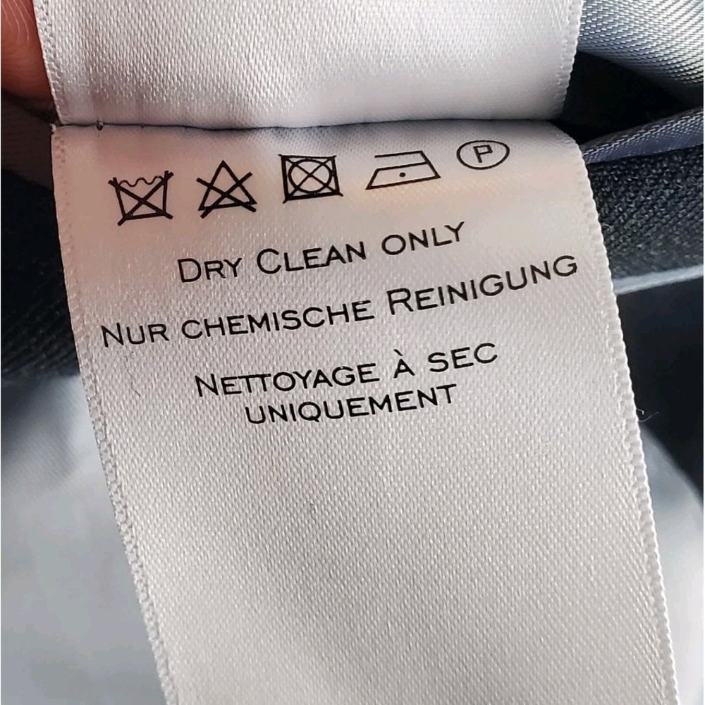 Charles Tyrwhitt Blazer Mens 46 L Charcoal Wool 110s Twill Suit Jacket Business - Picture 15 of 16